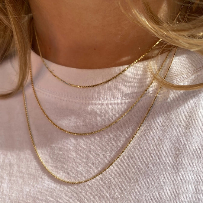 The Hidi Gold filled Dainty Chain 16"