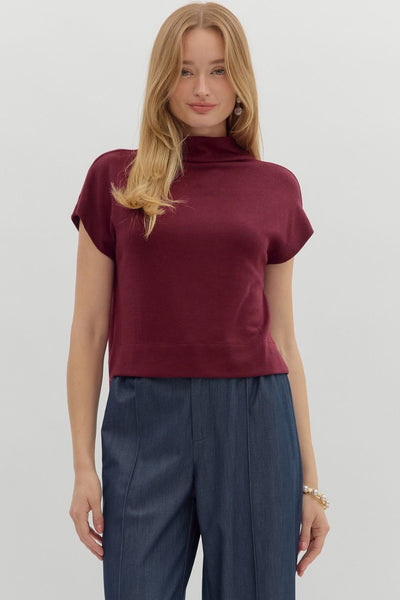 The Diane Mock Neck Top