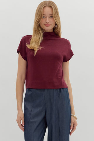 The Diane Mock Neck Top