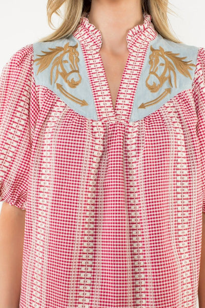 The Cassidy Gingham Top