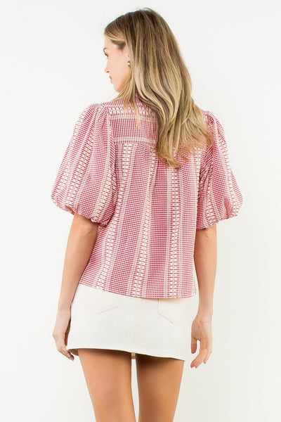The Cassidy Gingham Top