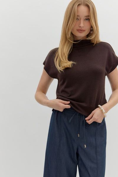 The Diane Mock Neck Top