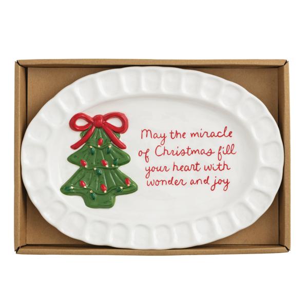 The Mud Pie Christmas Tree Plate