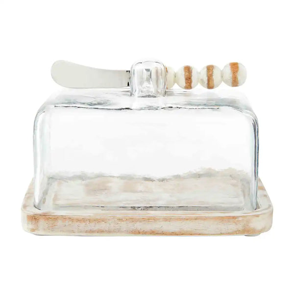 Beaded Butter Dish by Mudpie
