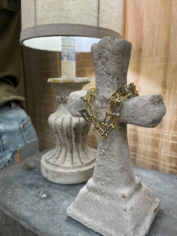 The 2 Tone U Link Bracelet