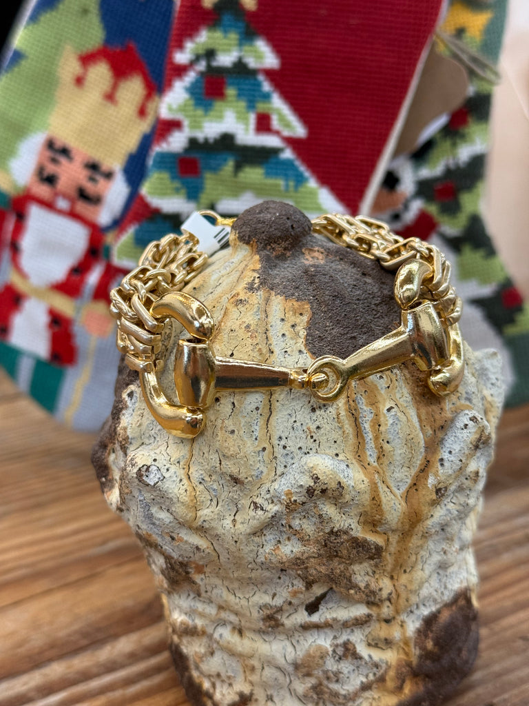 The Emma Double Layered Gold Bit Bracelet
