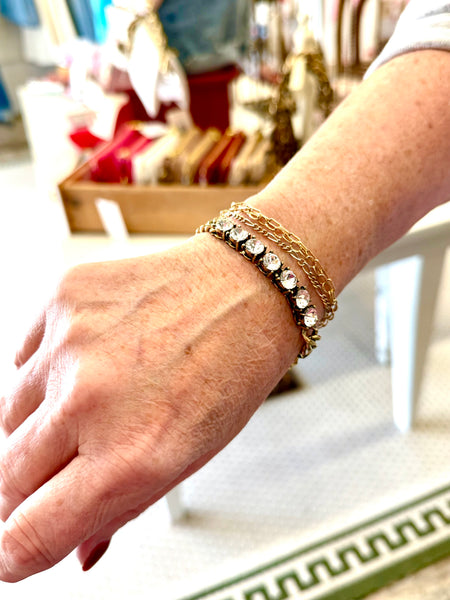 The Rhinestone Chain Link Bracelet