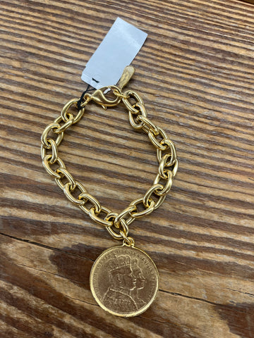 The Augusta Linked Coin Bracelet
