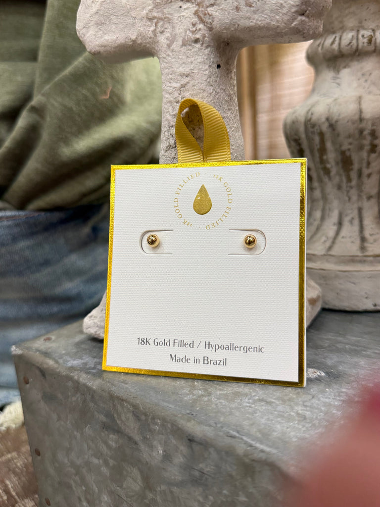 The Gold Dot Stud Earring