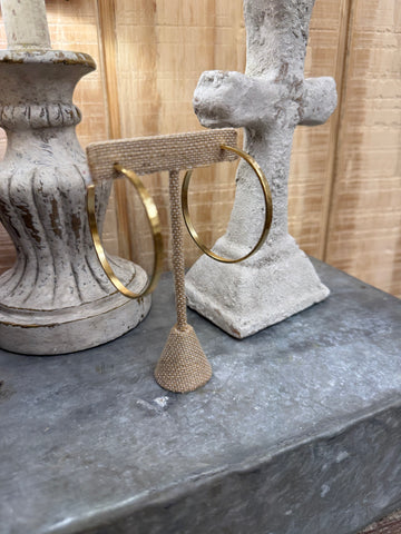 The Morgan 20" Gold Hoops