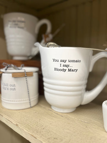 Mud Pie Bloody Mary Pitcher Set