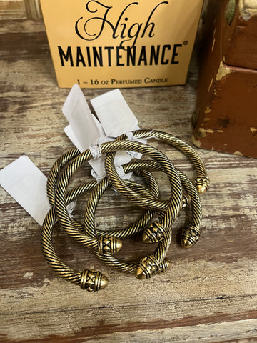 The Solid Brass Twist Cuff