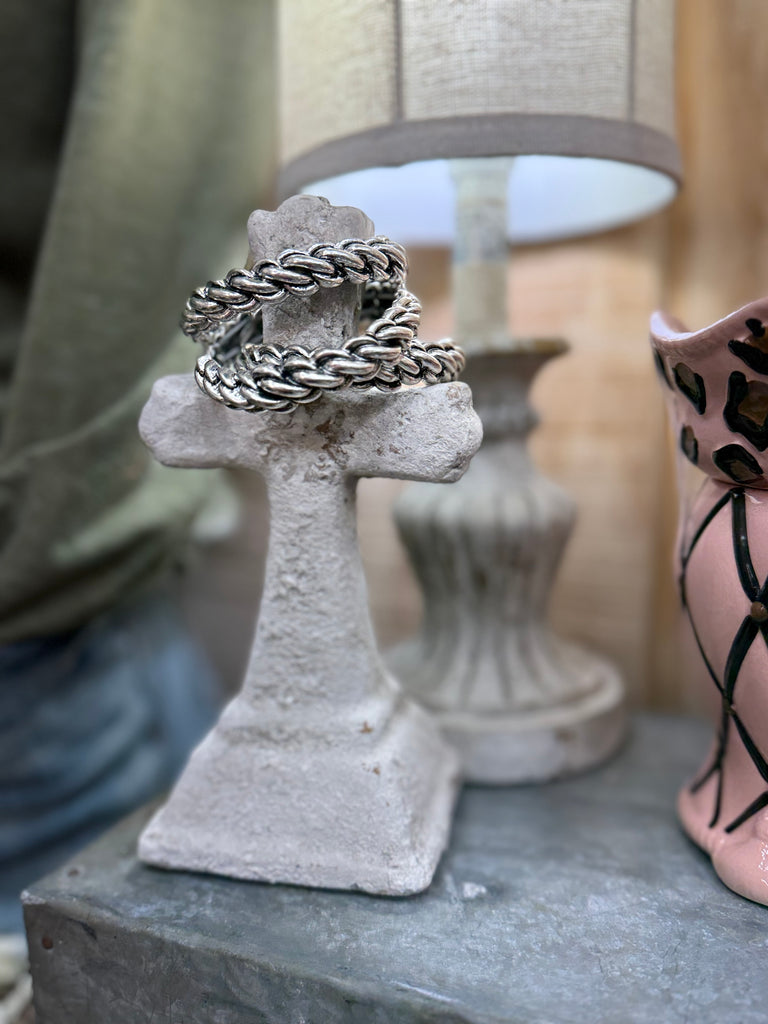 The Silver Rope Bangle