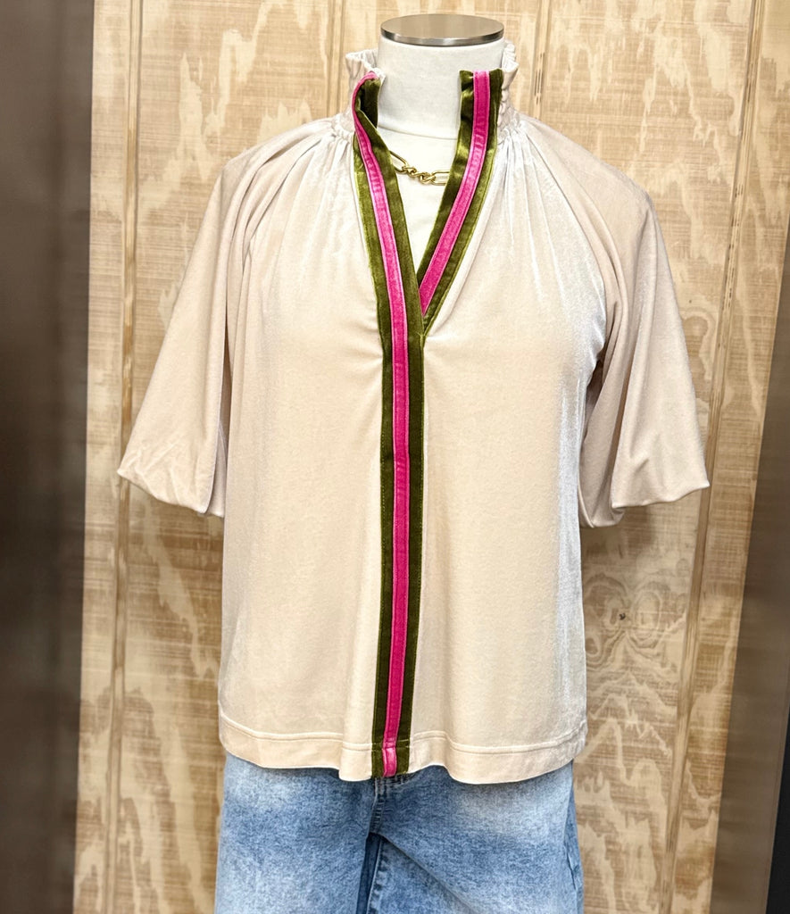 The Avery Velvet Top