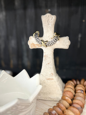 The Beaded Bracelet with Gold Accent