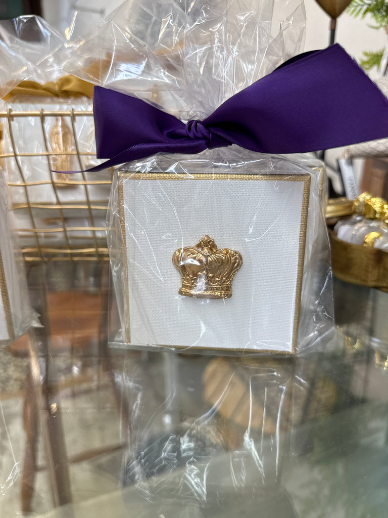 Gold Gilded Crown Canvas Art