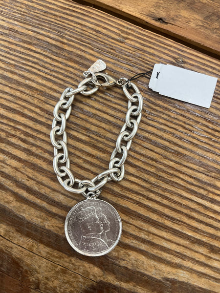The Augusta Linked Coin Bracelet