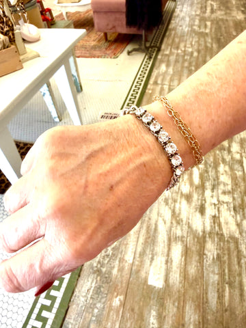 The Rhinestone Chain Link Bracelet