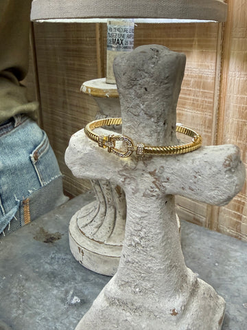 The Twisted Equestrian Rhinestone Bracelet