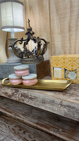 Gold Rectangle Serving Tray