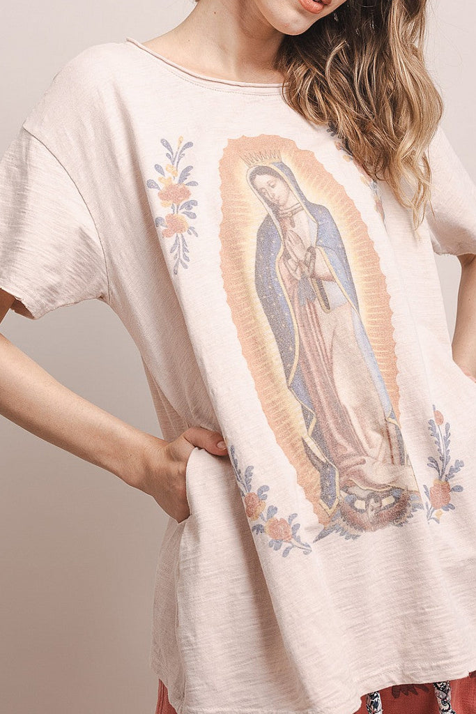 B L E S S E D - Mary Mineral Washed Top