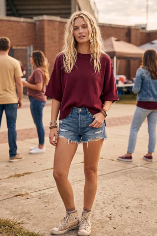 The Cheli Maroon Sweater