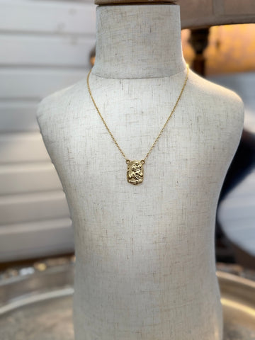 The Gold St. Christopher Necklace