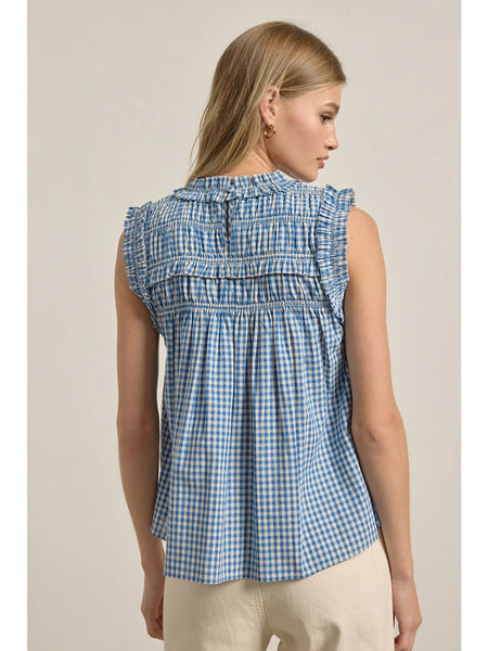 The Hallie Gingham Smocked Top