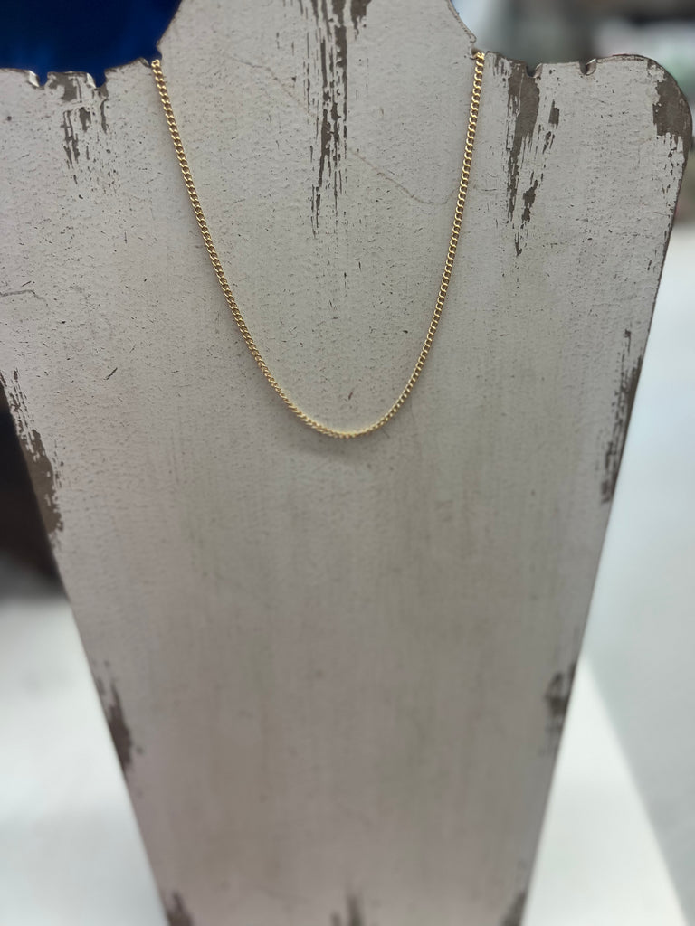 Dainty  Curb Chain Necklace