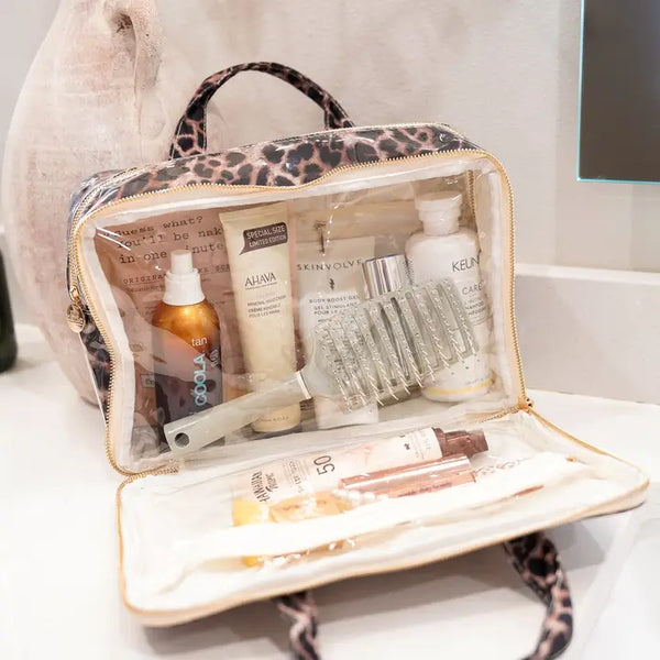 The Leopard Toiletry Case