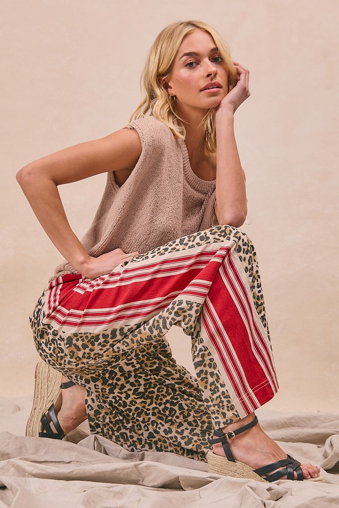 The Callie Leopard Track Pant