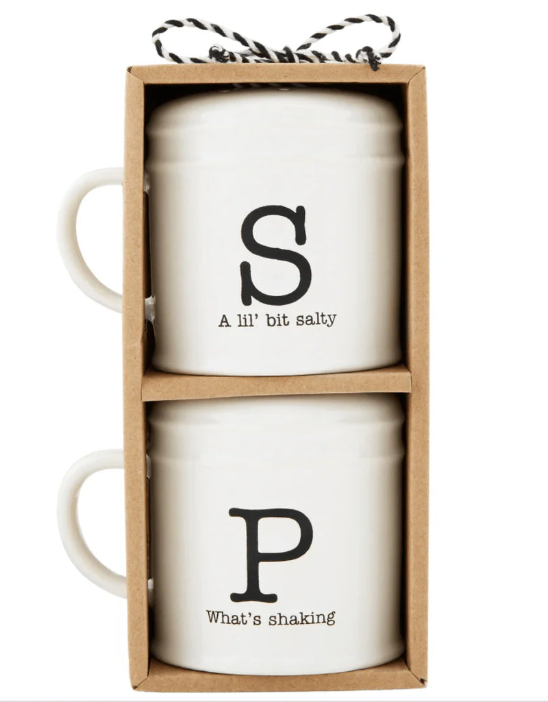 Mudpie Salt & Pepper Set