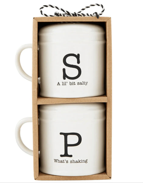 Mudpie Salt & Pepper Set