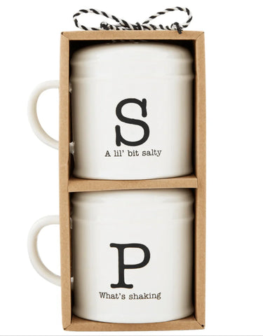 Mudpie Salt & Pepper Set