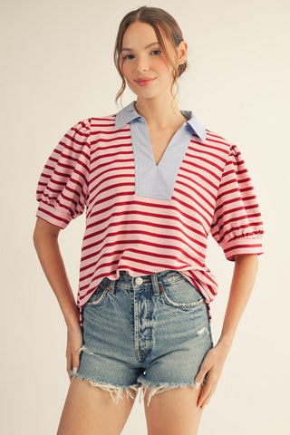 The Molly Stripped Summer Top