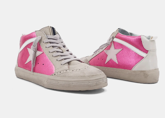The Paulina Hot Pink Sneaker