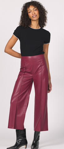 Another Love Sparkle Leather Culotte Pant