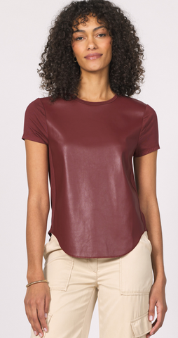Another Love Elaina Leather Top