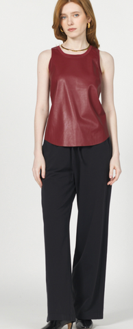 Another Love Carmela Leather Tank
