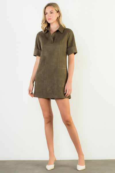 The Valley Suede Dress