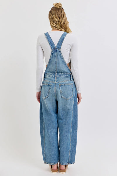 The Tiffany Washed Barrel Overalls
