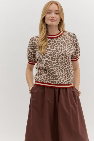 The Ava Leopard Sweater