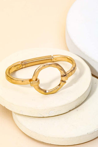 The Hammered Circled Bracelet