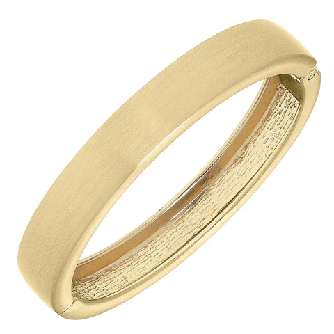 The Clara Gold Hinged Bracelet