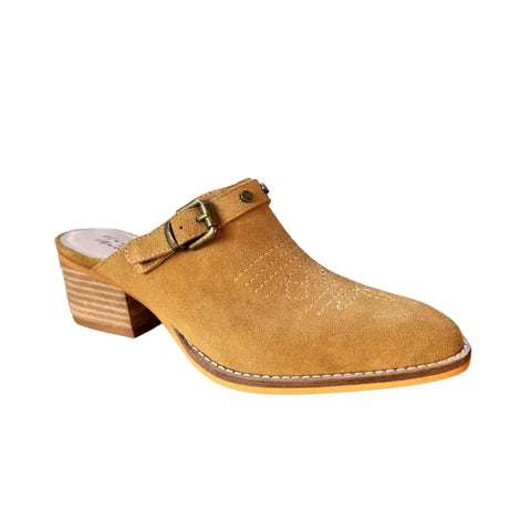 The Darcy Tan Western Mule