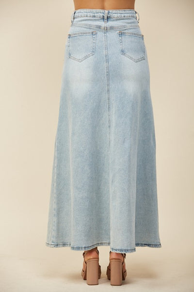 The Staci Denim Maxi Skirt