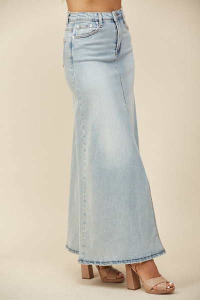 The Staci Denim Maxi Skirt