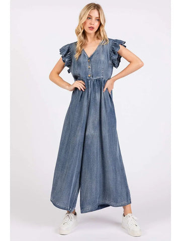 The Laci Chambray Jumpsuit