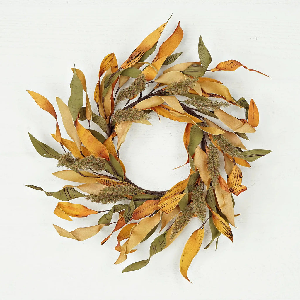 Mixed Herb Fall Wreath 16"