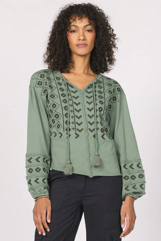 Another Love Gilly Embroidered Top